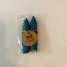 Green,4 Inch Tapered Hand Rolled Beeswax Candle Sticks