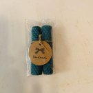 Green, 4 Inch Hand Rolled Beeswax Candle Sticks