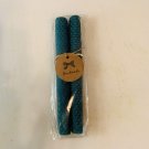 Green, 8 Inch Hand Rolled Beeswax Candle Sticks