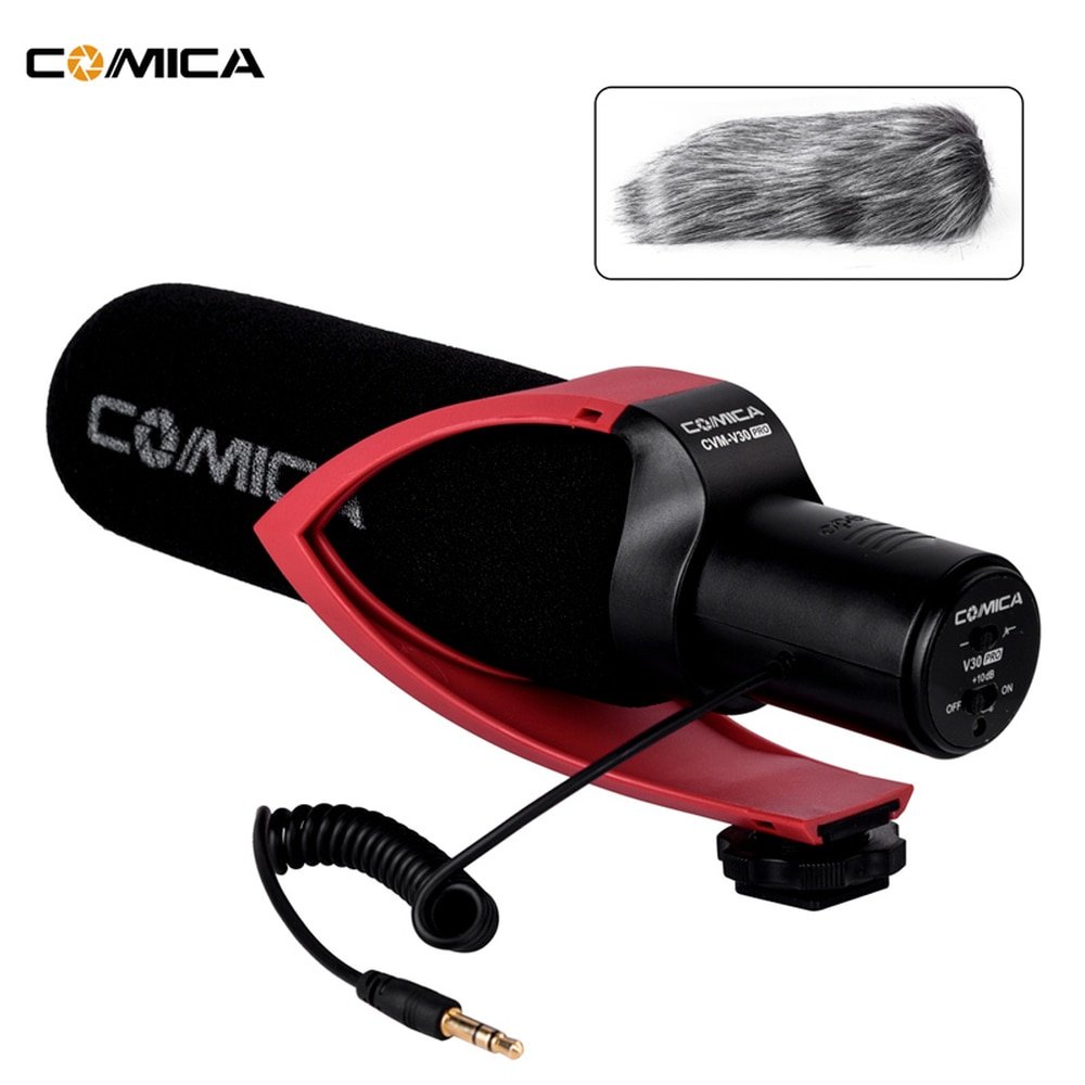 Comica CVM V30 PRO Video Studio Microphone Directional Condenser Recording Mic for Canon Nikon Sony