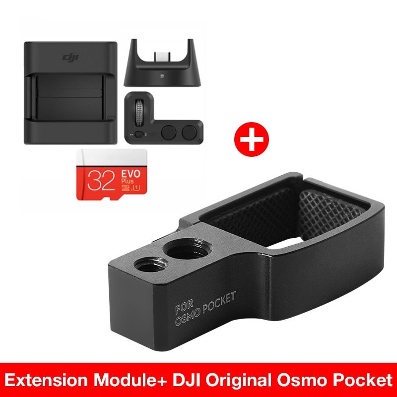 DJI Osmo Pocket Accessory Mount Extension Module for Osmo 4K 3-axis Gimbal Mounting Ring with 1/4 3/