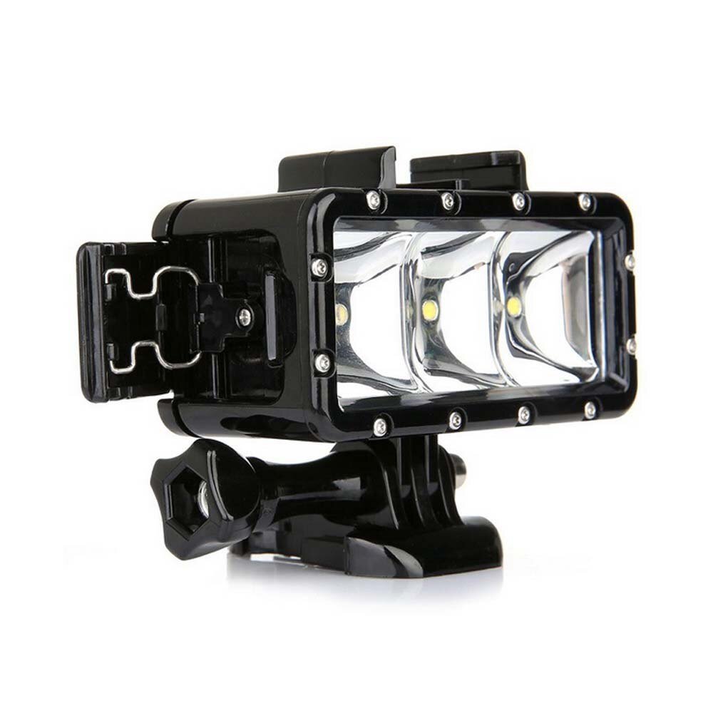 JINSERTA 30M Waterproof LED Flash Fill Light Spot Lamp for SJCAM Xiaomi Yi GoPro HERO5 HERO4 Session