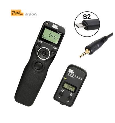 Pixel TW-283 Wireless Timer Remote Control Shutter Release (DC0 DC2 N3 E3 S1 S2) Cable For Canon Nik
