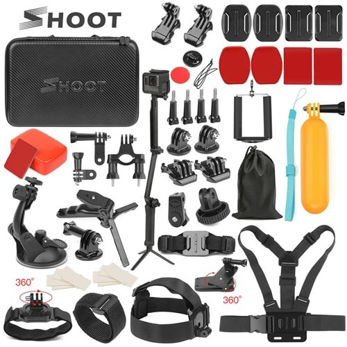 SHOOT Action Camera Accessory for GoPro Hero 7 6 5 4 Black Xiaomi Yi 4K Lite 2 SJCAM SJ7 Eken H9 Go