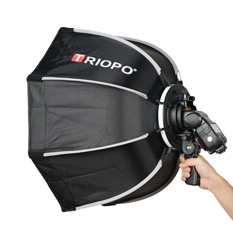 TRIOPO 65cm Umbrella Softbox Portable Outdoor Octagon For Godox V860II TT600 TT685 YN560 III IV TR-9