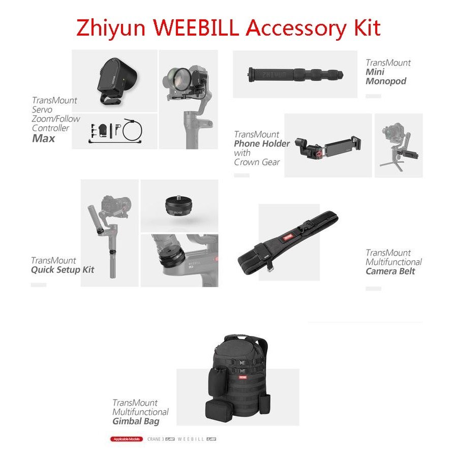 Zhiyun Servo Follow Focus Phone Holder Monopod for Zhiyun Weebill lab Handheld Stabilizer Zhiyun wee