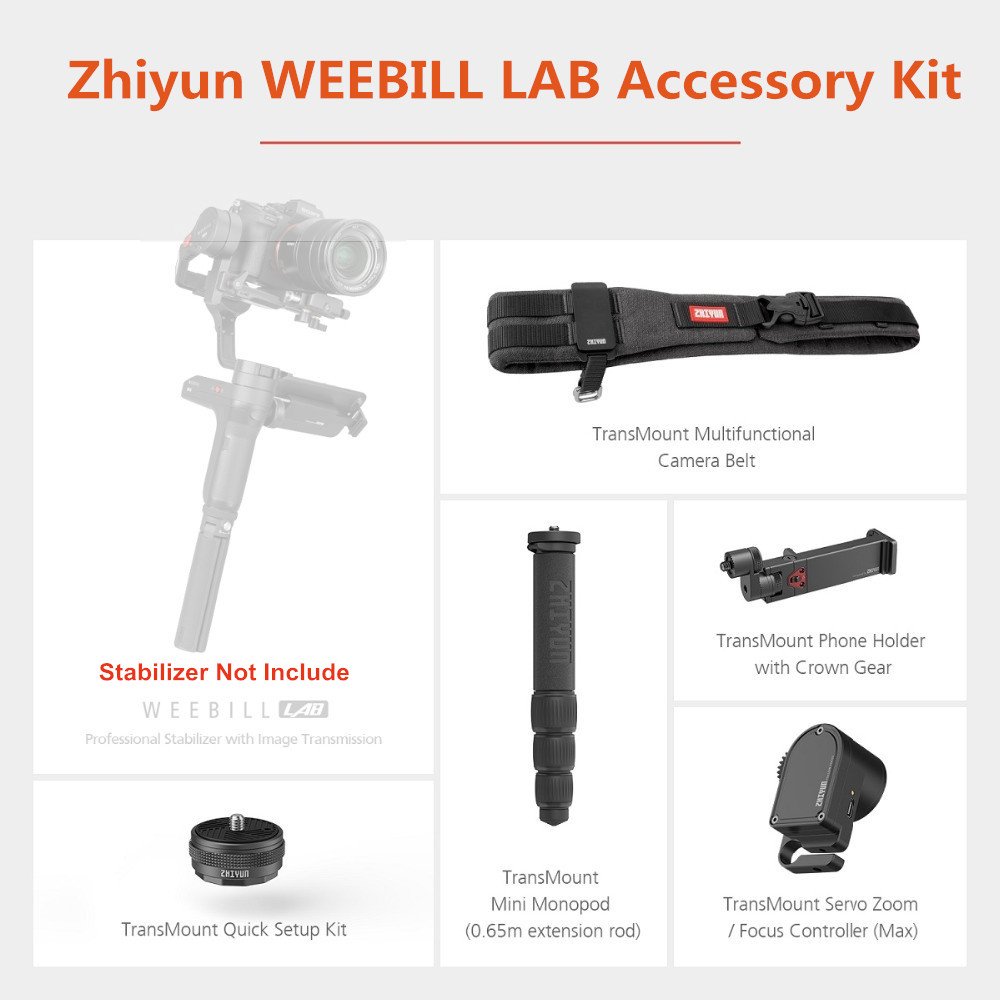 Zhiyun WEEBILL LAB Accessory Kit for Creator Package Include Focus Controller Mini Monopod Phone Hol