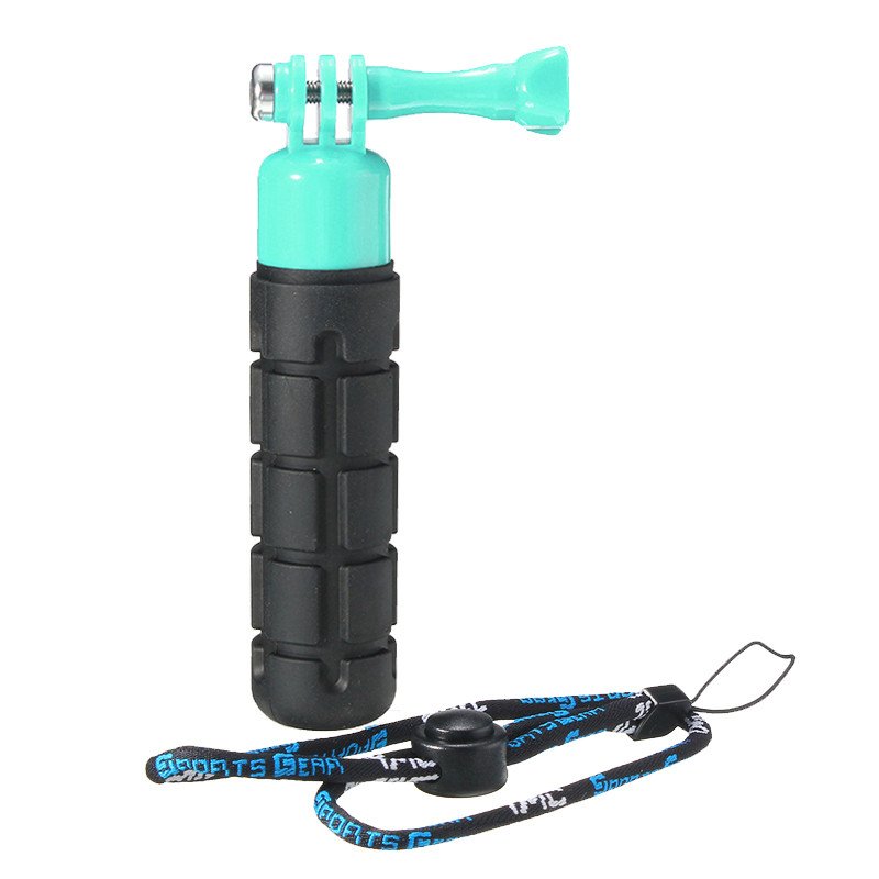 Pole Non-slip Rubber Handheld Monopod Selfie Stick For Gopro Hero 3 Plus 4 - Light Green