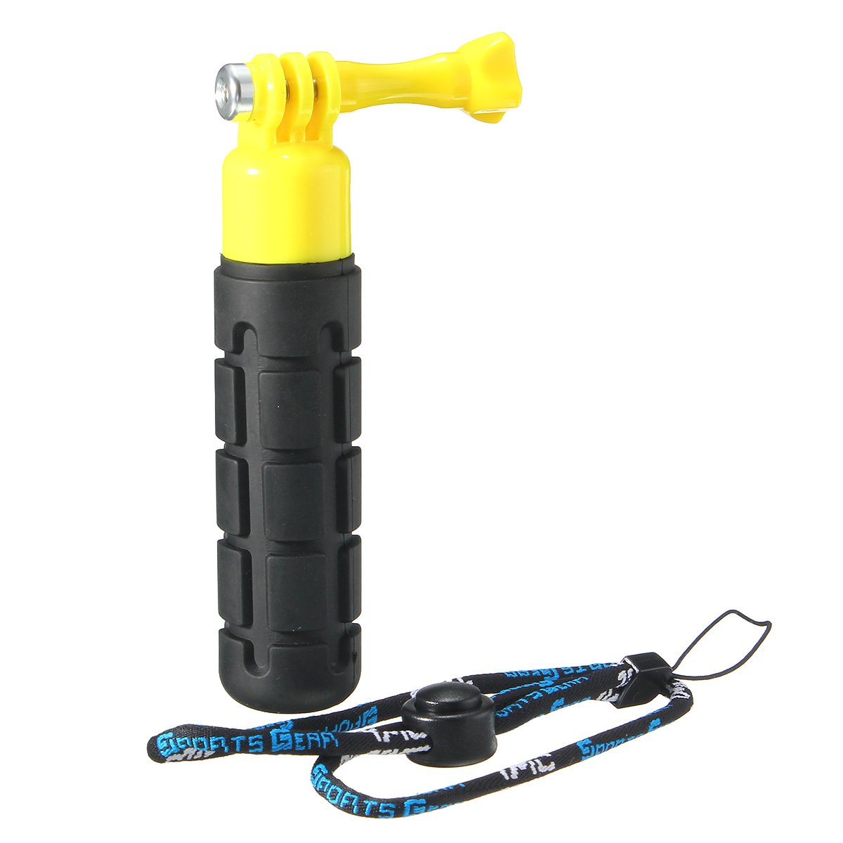 Pole Non-slip Rubber Handheld Monopod Selfie Stick For Gopro Hero 3 Plus 4 - Yellow