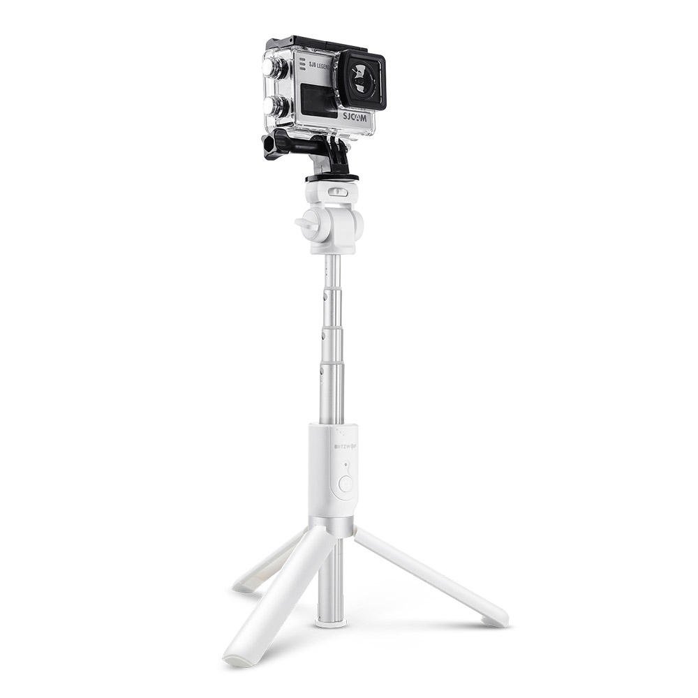 BlitzWolf BW-BS3 Sports Versatile 3 in 1 bluetooth Tripod Selfie Sticks for Sport Camera Phone - Whi