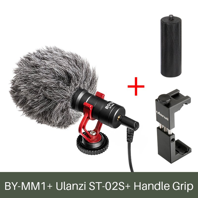 Ulanzi BOYA BY-MM1 Shotgun Microphone Video Interview Mic for Smooth Q/ DJI OSMO Nikon DSLR Camera/i