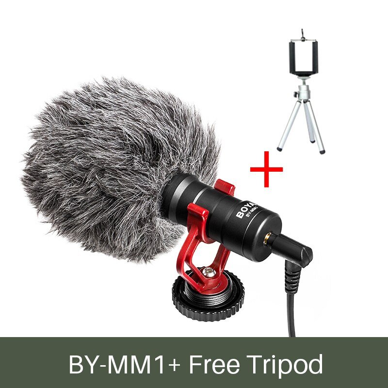 Ulanzi BOYA BY-MM1 Shotgun Microphone Video Interview Mic for Smooth Q/ DJI OSMO Nikon DSLR Camera/i