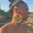 Large Personalised Hoop Earrings