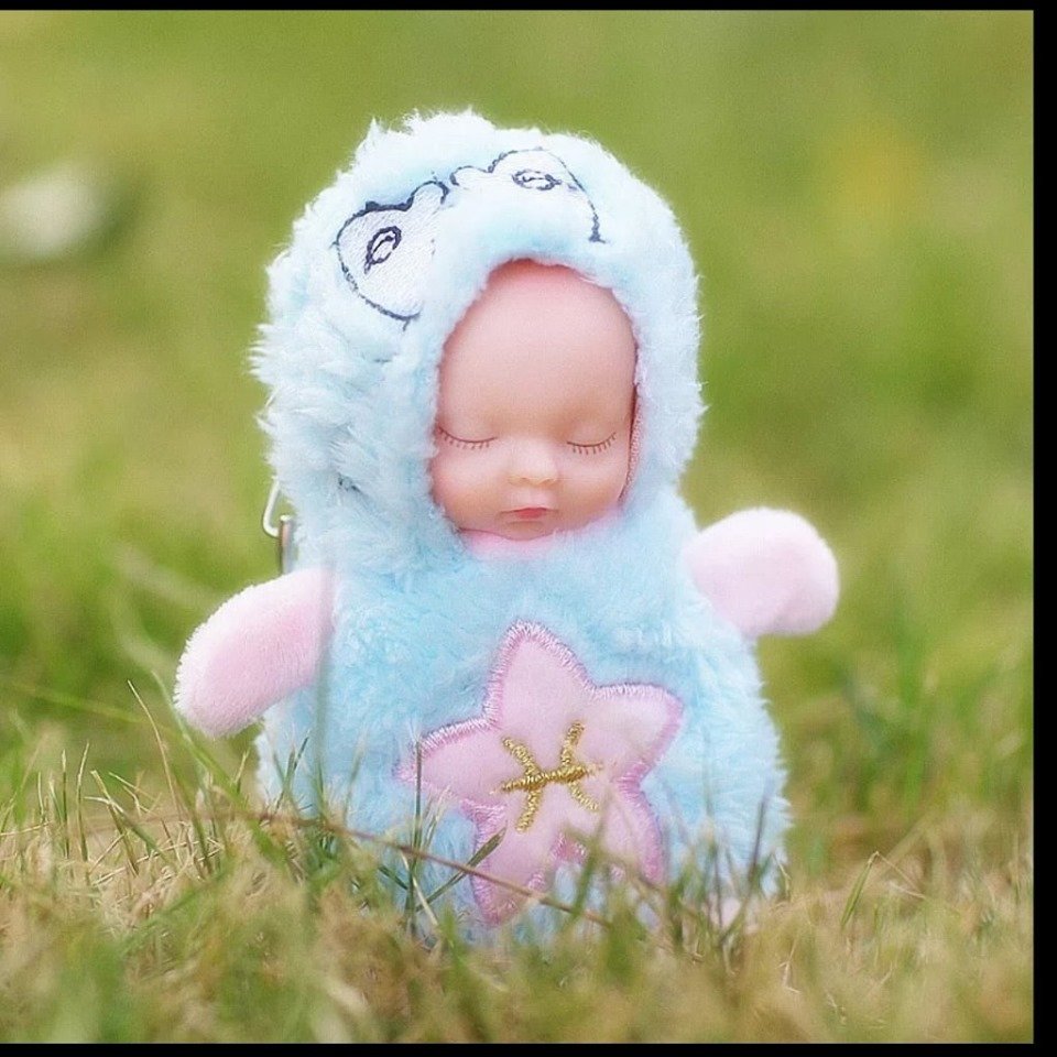 Baby Doll Key Chain blue