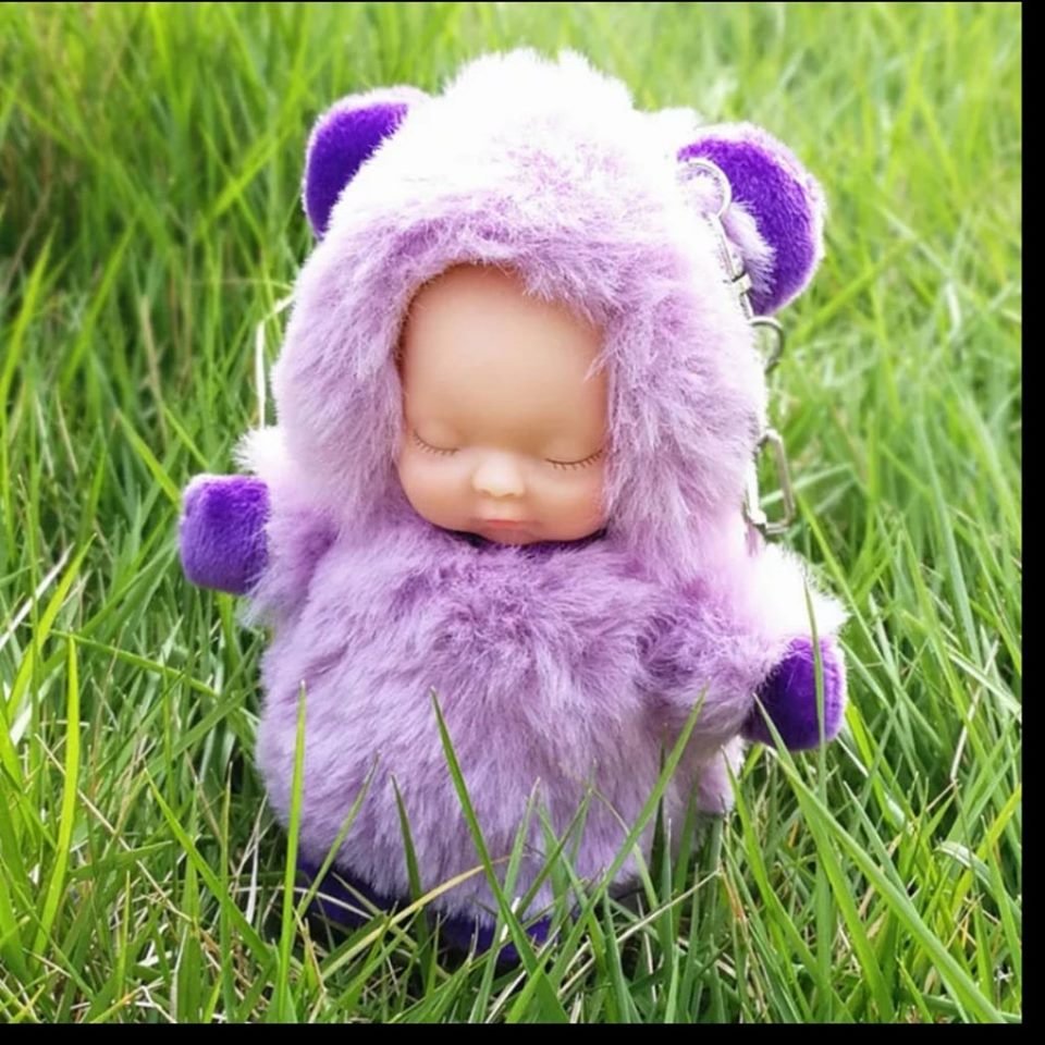 Baby Doll Key Chain Purple