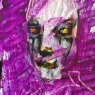 Faces #1, original art, acrylic on bristol board