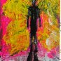 "Belfire” Original Painting 3.5x2.5