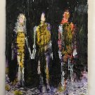 “Evening walk” Original Painting 3.5x2.5
