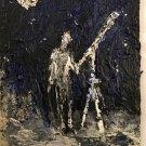 "Astronomer “  Original Painting 3.5x2.5