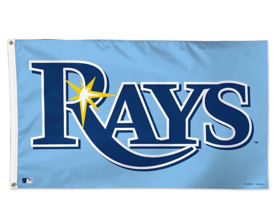 Mlb Tampa Bay Rays Flag Banner 3x5ft Wgrommets 003