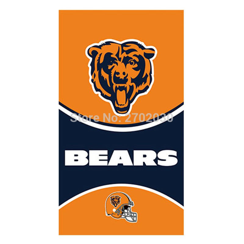 Chicago Bears flag banner 3x5ft w/Grommets polyester bears009