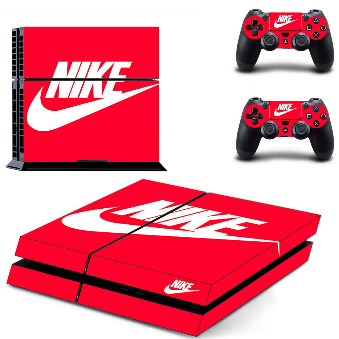 Nike Brand PS4 Playstation 4 Skin Sticker Vinyl Console+2 Controllers