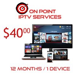 IPTV 12 MO SERVICES/ 1 CONNECTION/ INT'L CHANNELS