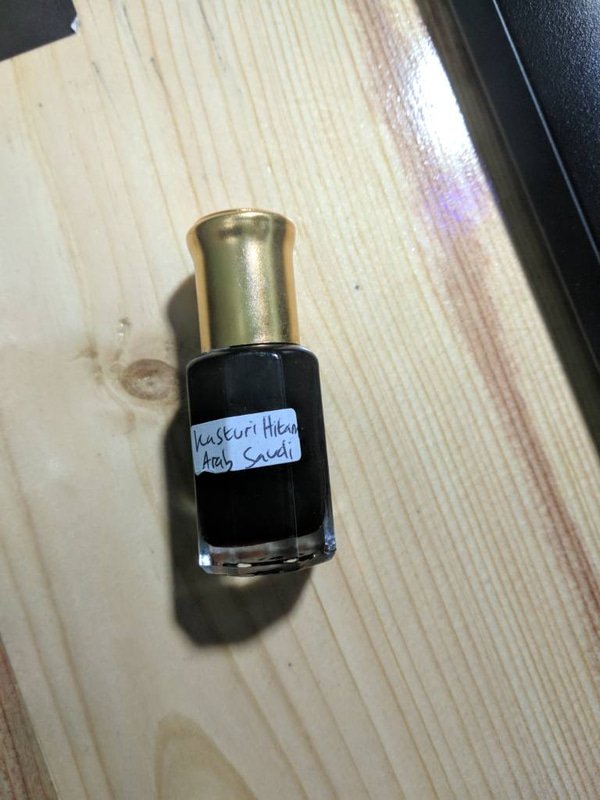 Black Saudi Arabian Original Imported Kasturi Oil 7ml Very Strong Scent