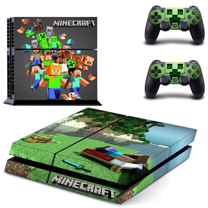 Minecraft PS4 Skin Sticker Decals PS4 Console And Controllers Protect Your PS4