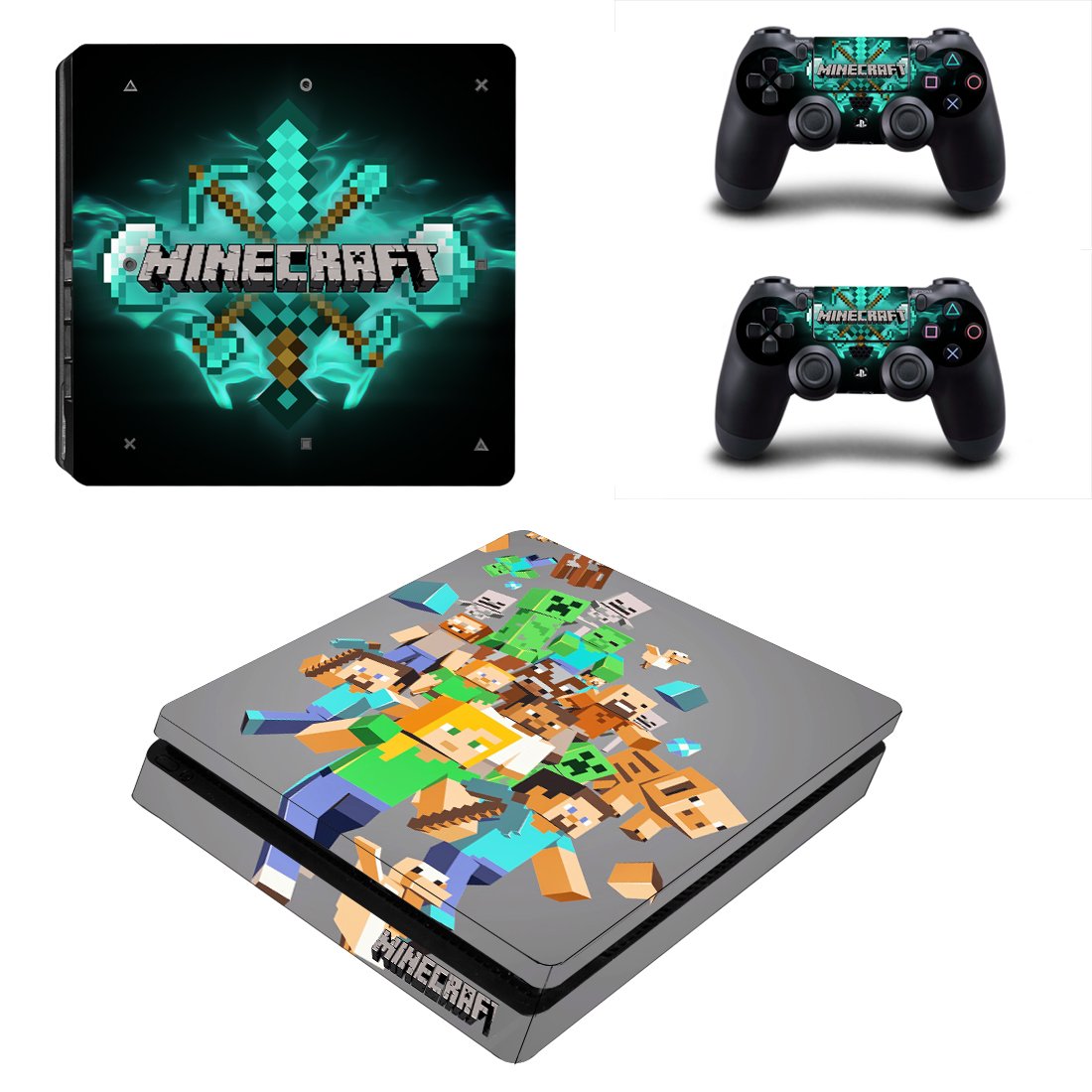 Minecraft PS4 Slim Skin Sticker Decals PS4 Console And Controllers Protect Your PS4