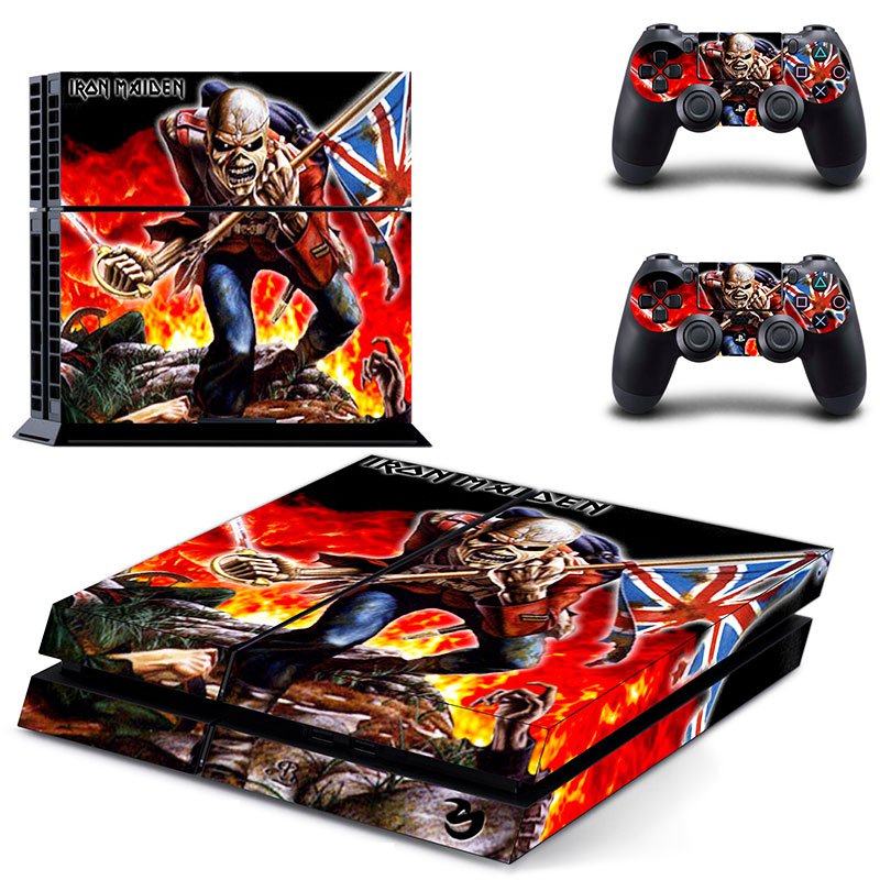 Iron Maiden PS4 Skin Sticker Decals PS4 Console And Controllers Protect Your PS4