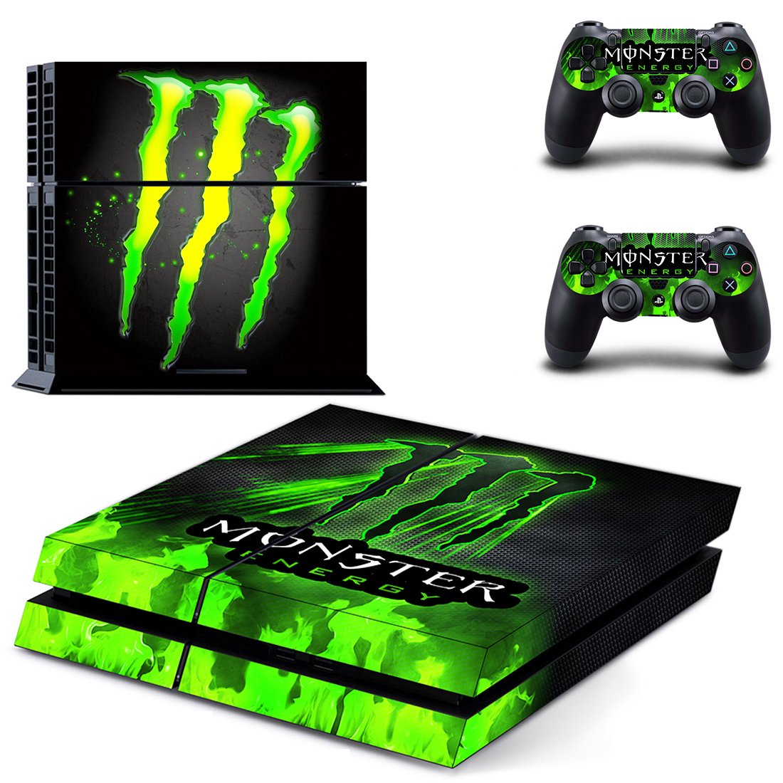 Monster Energy PS4 Skin Sticker Decals PS4 Console And Controllers Protect Your PS4