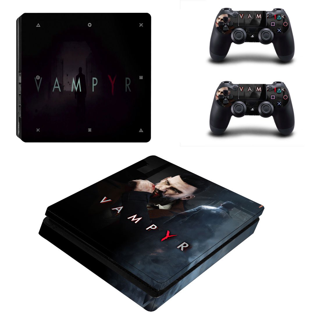 Vampyr PS4 Slim Skin Sticker Decals PS4 Console And Controllers Protect Your PS4