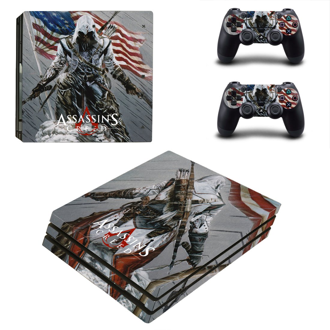 Assassins Creed PS4 Pro Skin Sticker Decals PS4 Console And Controllers Protect Your PS4