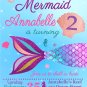 Mermaid Princess Design 1 Invitation Digital Printable Invites