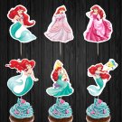 Ariel Disney Princess Assorted Cupcake Toppers Printable Digital Instant Download