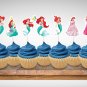 Ariel Disney Princess Assorted Cupcake Toppers Printable Digital Instant Download