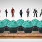 Avengers Superhero Assorted Cupcake Toppers Printable Digital Instant Download
