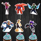 Big Hero Six 6 Disney Pixar Assorted Cupcake Toppers Printable Digital Instant Download