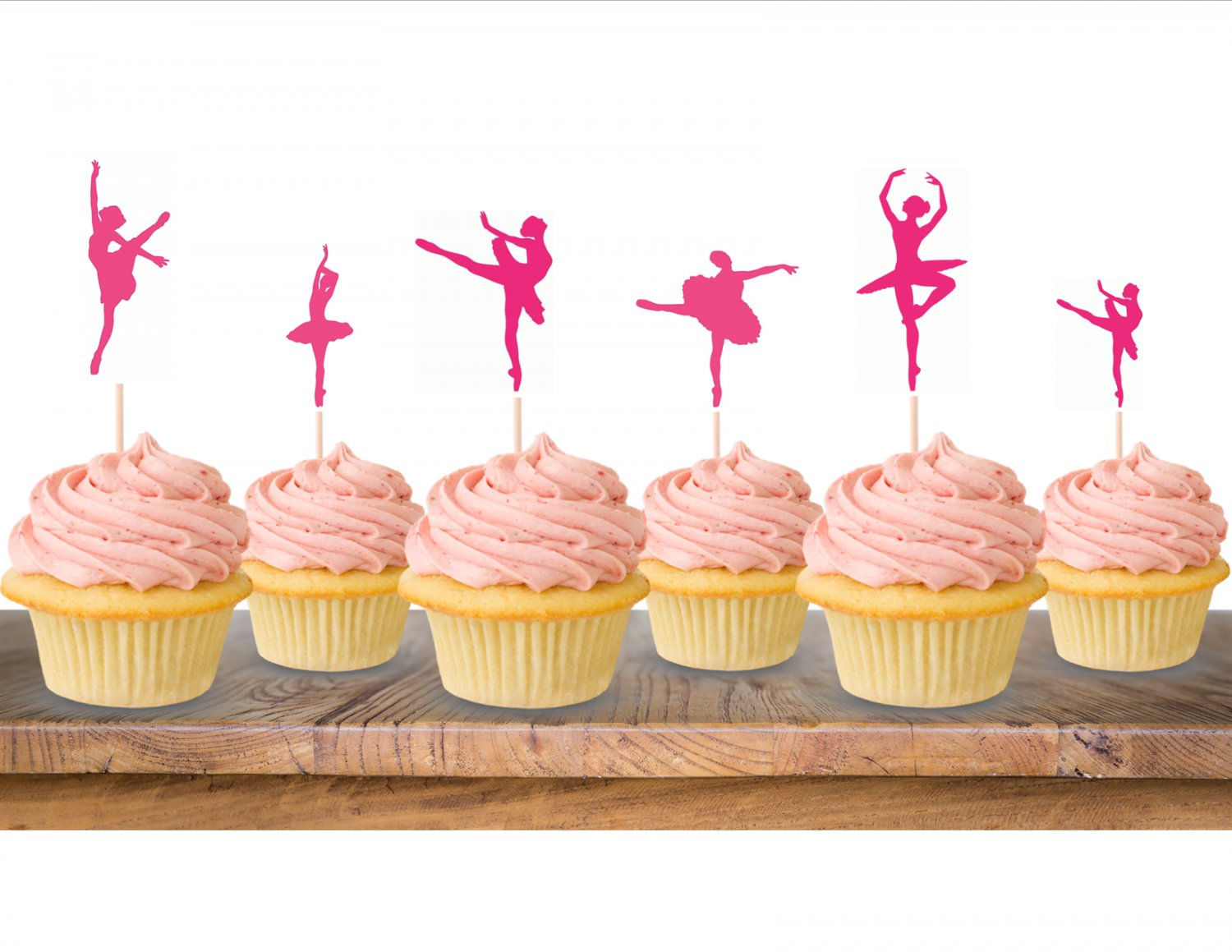 Ballerina Princess Cupcake Toppers Digital Printable Instant Download