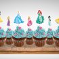 Disney Princesses Cupcake Toppers Princess Digital Printable Instant Download