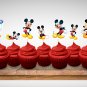Mickey Mouse Disney Cupcake Toppers Digital Printable Instant Download