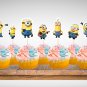 Minions Cupcake Toppers Digital Printable Instant Download