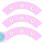 Ballerina Princess Cupcake Wrappers Printable Digital Instant Download