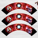 Iron Man Avengers Cupcake Wrappers Printable Digital Instant Download