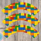 Lego Cupcake Wrappers Printable Digital Instant Download