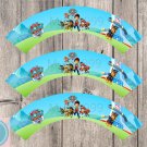 Paw Patrol Cupcake Wrappers Printable Digital Instant Download