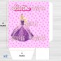 Barbie Favor Loot Paper Bag Template Printable Digital Instant Download
