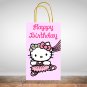 Hello Kitty Favor Loot Paper Bag Template Printable Digital Instant Download