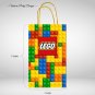 Lego Favor Loot Paper Bag Template Printable Digital Instant Download